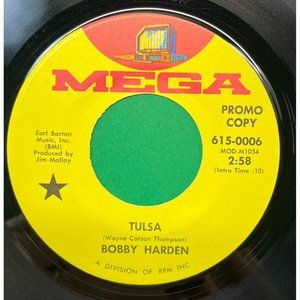 Bobby Harden Tulsa / Little Boy Wonder 45 Country Promo MEGA 6150006